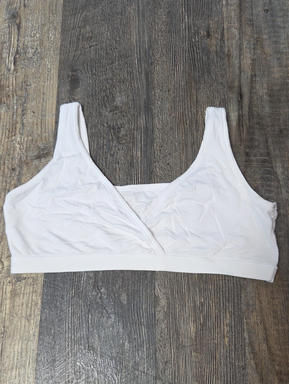 Soft White Sleep & Lounge Bra — Comfortable Everyday Support